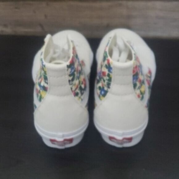 New Vans Sk8 Hi Tapered Womens White Sneakers Size 9.5 High Tops Bloomcore - Picture 5 of 9